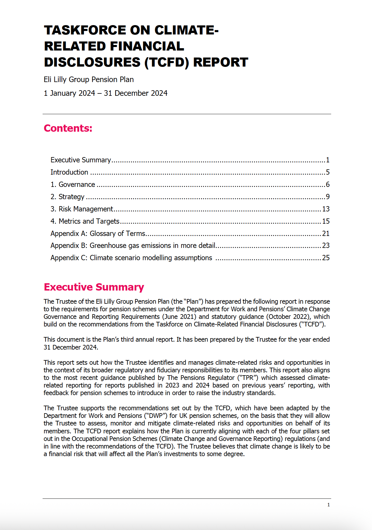 Taskforce on climate-related financial disclosure